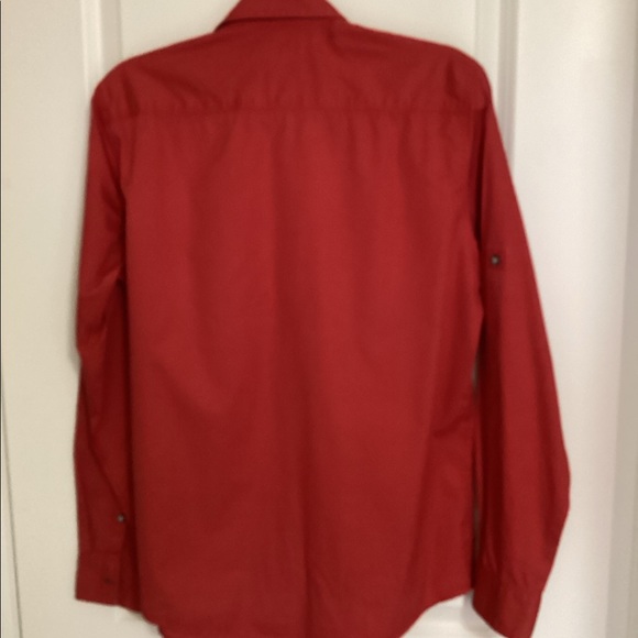 Young Mens Calvin Klein Cotton Shirt - Picture 2 of 5